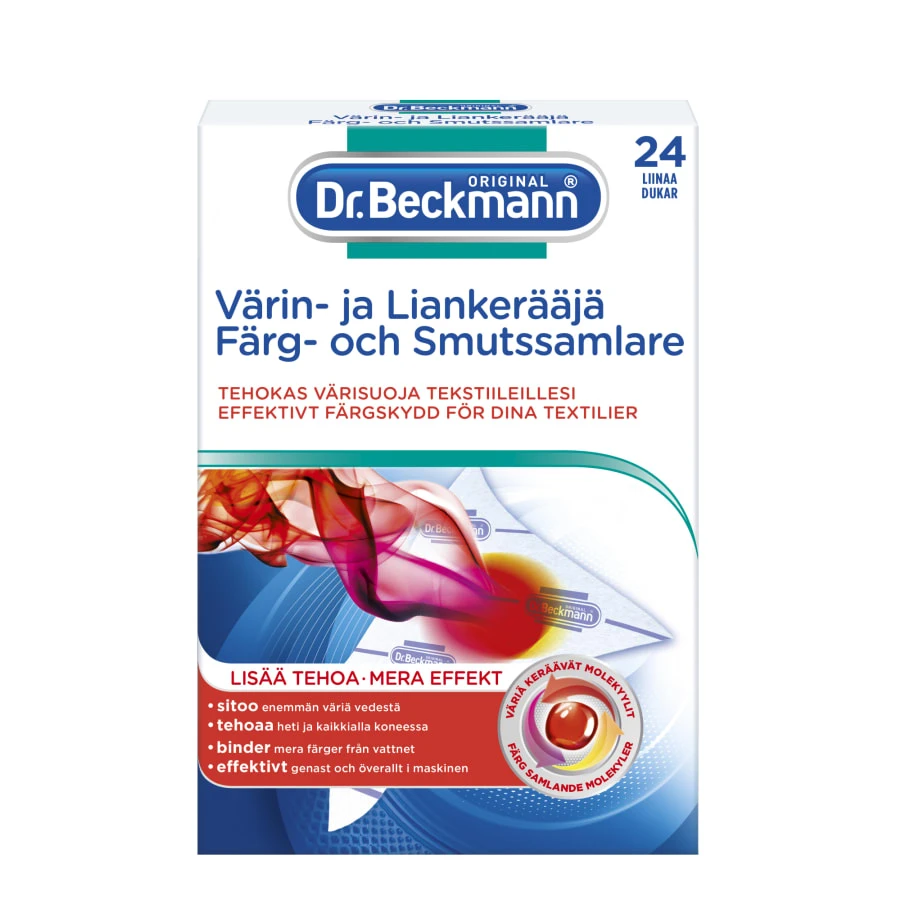 Dr. Beckmann 24 Kpl Värin- Ja Liankerääjäliina 3 Dr. Beckmann 24 Kpl Värin- Ja Liankerääjäliina