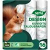Serla Kuvioitu 16 Rl Talouspaperi 1 Serla Kuvioitu 16 Rl Talouspaperi -Siivoustarvikeliike Kauppa 6414301029334