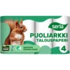 Serla Puoliarkki 4 Rl Talouspaperi 2 Serla Puoliarkki 4 Rl Talouspaperi -Siivoustarvikeliike Kauppa 6414301057665