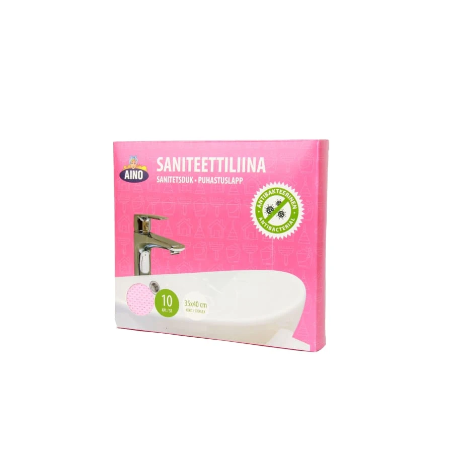 Aino Antibakteerinen Saniteettiliina 10 Kpl 3 Aino Antibakteerinen Saniteettiliina 10 Kpl