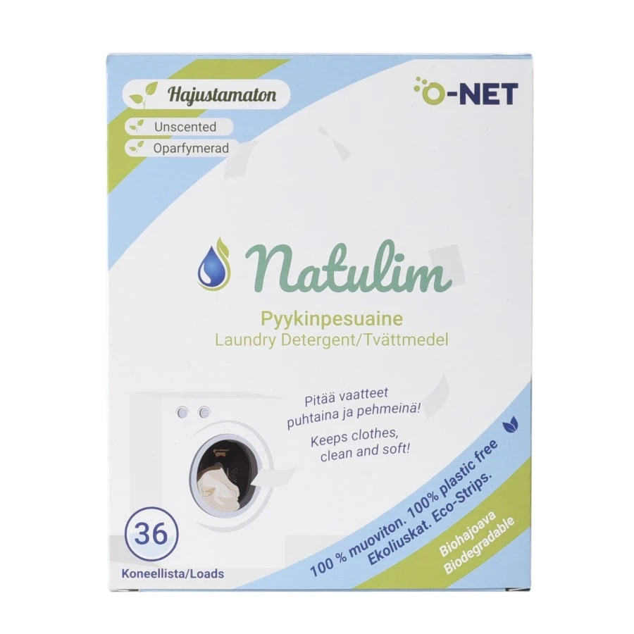 O-Net Natulim Hajusteeton Pyykinpesulaput 3 O-Net Natulim Hajusteeton Pyykinpesulaput