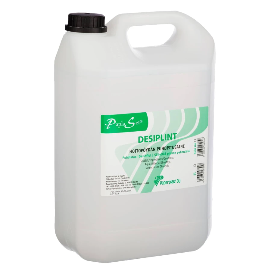 PaplaSet Desiplint 5 L Hoitopöydän Puhdistusaine 3 PaplaSet Desiplint 5 L Hoitopöydän Puhdistusaine