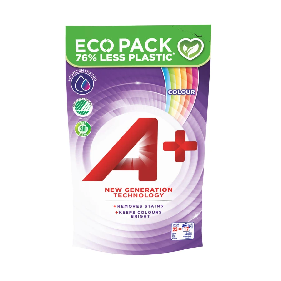 A+ Color 920 Ml Pyykinpesuneste Täyttöpakkaus 3 A+ Color 920 Ml Pyykinpesuneste Täyttöpakkaus