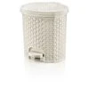 Hobby Life Rattan 5,5 L Luonnonvalkoinen Poljinroskis 1 Hobby Life Rattan 5,5 L Luonnonvalkoinen Poljinroskis -Siivoustarvikeliike Kauppa 8694064009158
