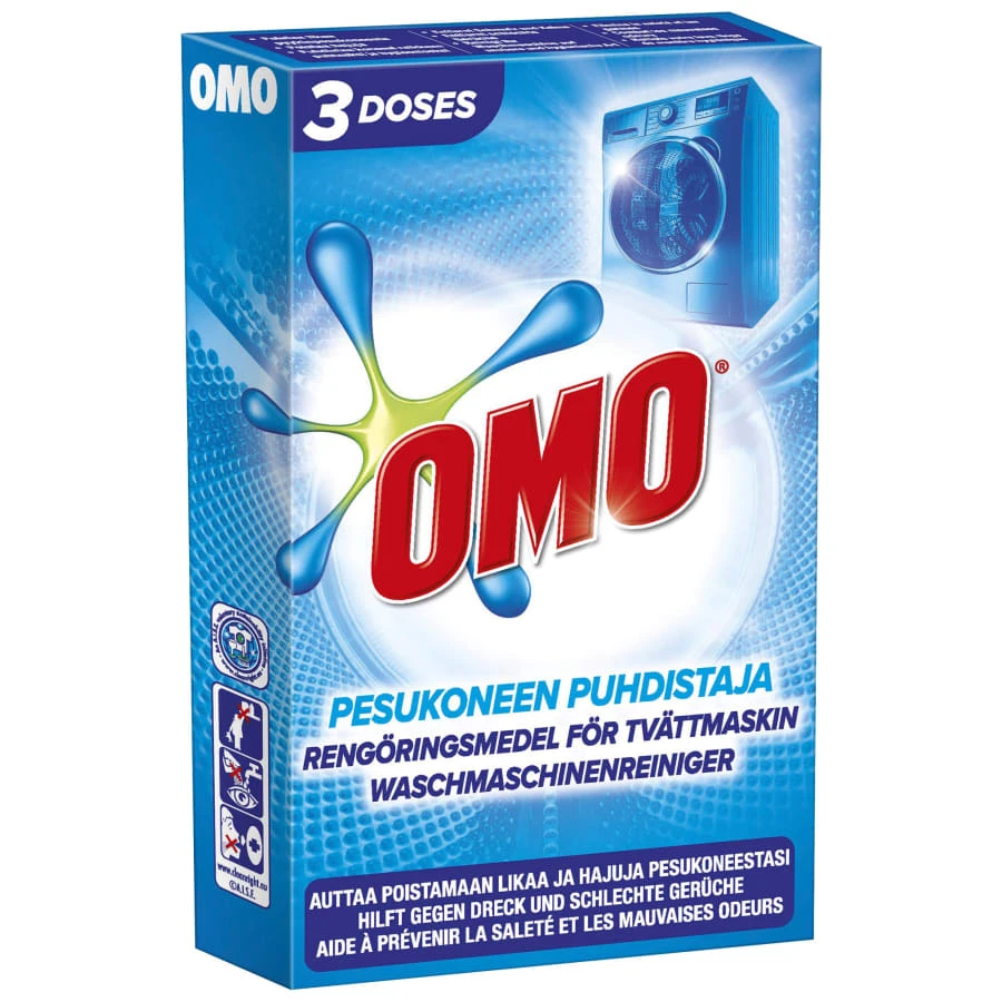 Omo 3x40 G Pesukoneenpuhdistaja 3 Omo 3x40 G Pesukoneenpuhdistaja