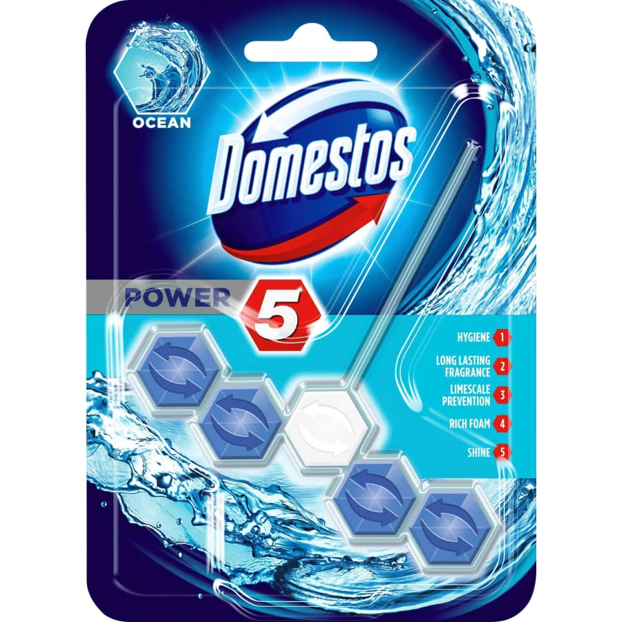 Domestos Power 5 Ocean 55 G Wc-raikastin 3 Domestos Power 5 Ocean 55 G Wc-raikastin