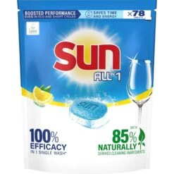 SUN® Sun All-in-1 Lemon 78 tab Konetiskitabletti